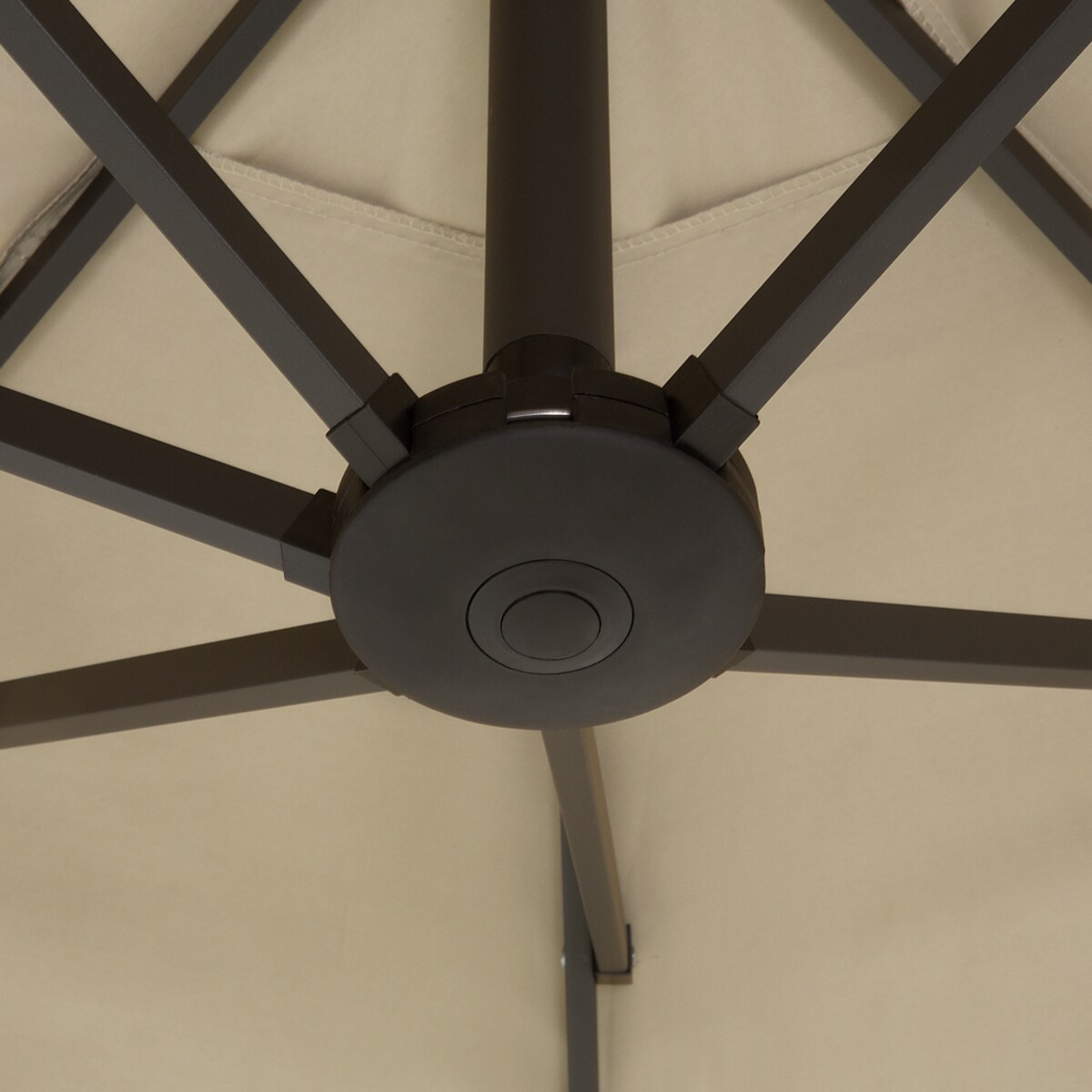 Parasol ogrodowy 460 cm SIBILLA Beżowy