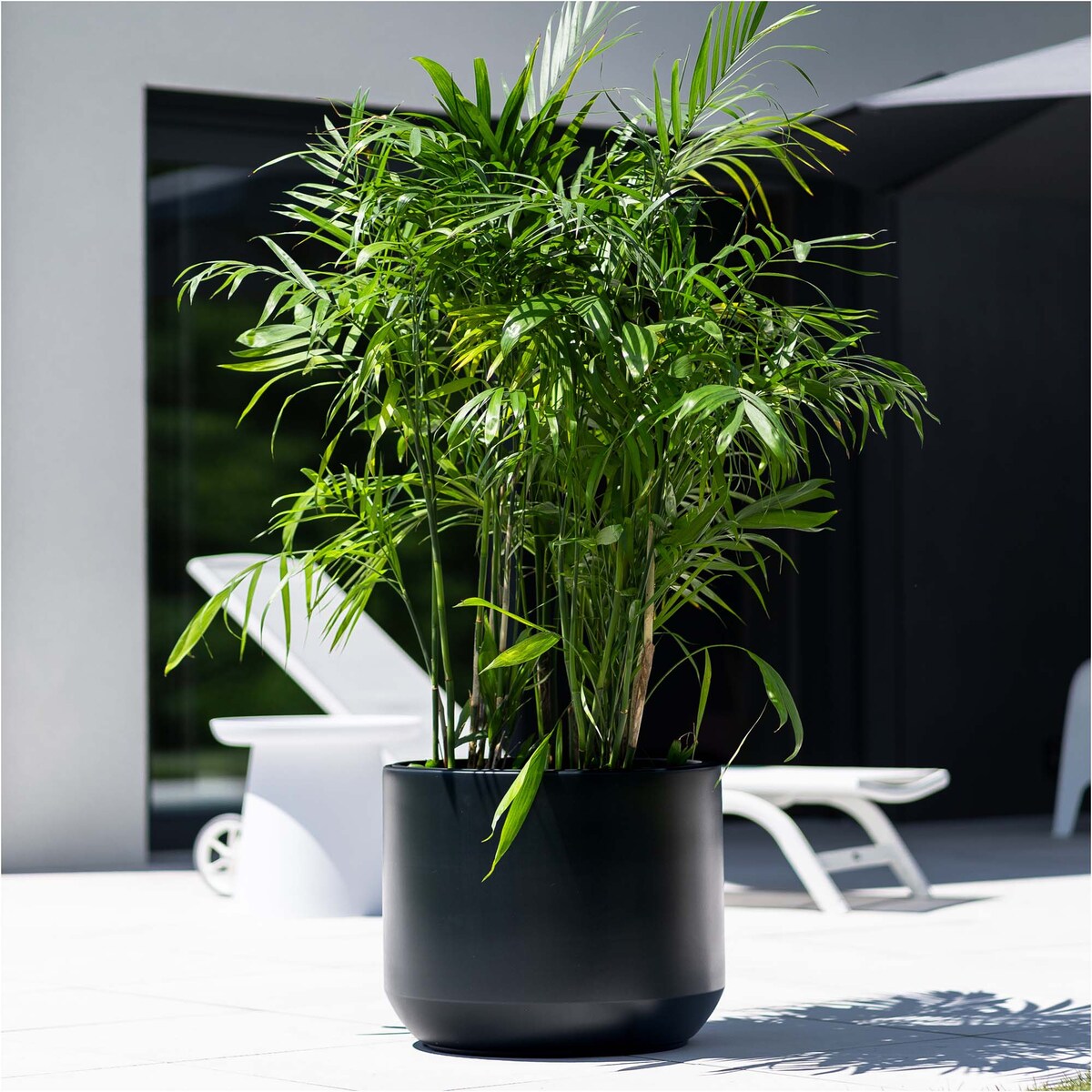 Doniczka Donica Ogrodowa 29,8/39/46,9 Cm Zestaw Na Taras Do Ogrodu Domu Antracytowa