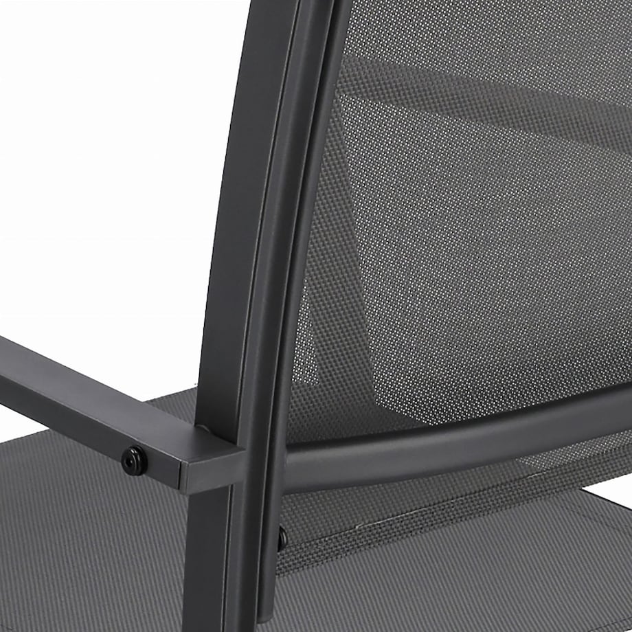 2 X Krzesło Ogorodowe Balkonowe Balkon Taras Komplet Zestaw Stal Nowoczesne