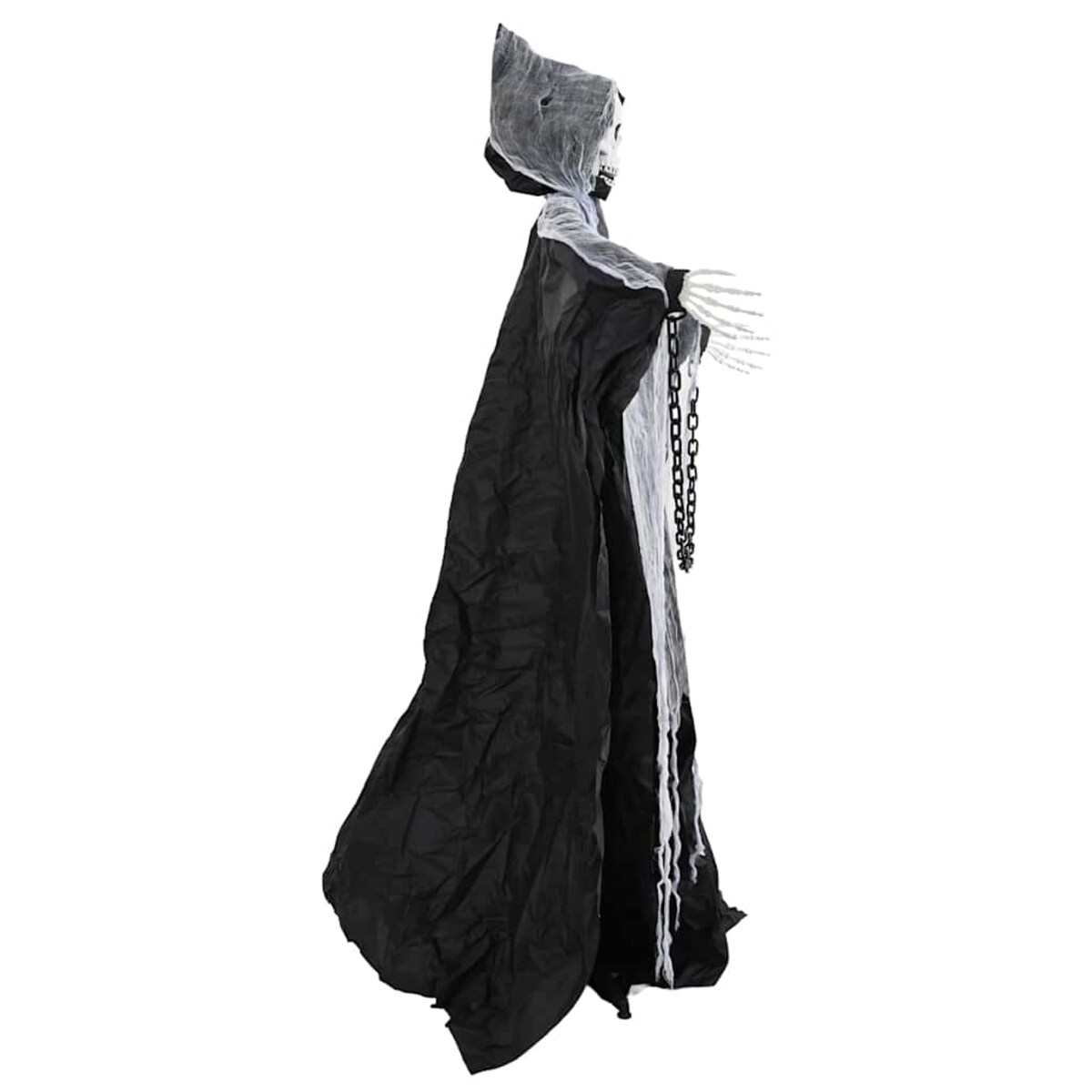 vidaXL Halloween Grim Reaper Czarny 60 x 60 x 155 cm Poliester
