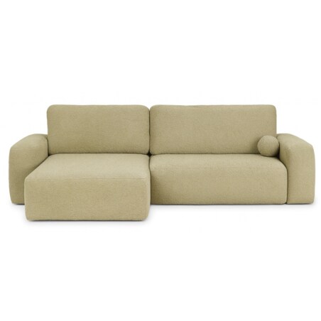 Narożnik Lewy ILO z funkcją spania i pojemnikiem na pościel, ciemno-beżowy