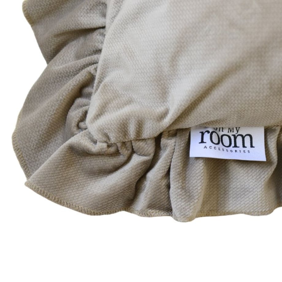 Poszewka Pościel Na Poduszkę Jasiek Z Falbanką 40X40 Boho Beż