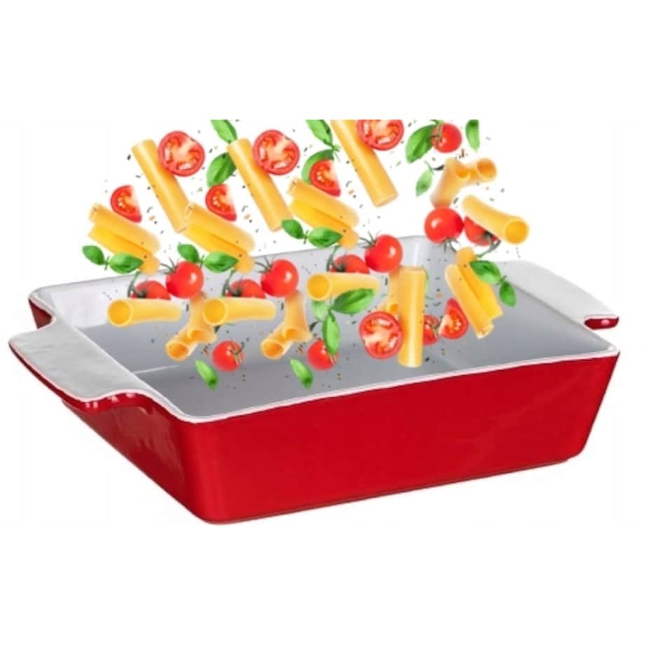 FORMA NACZYNIE CERAMICZNE DO ZAPIEKANIA 33,5x22,5 cm BANQUET CZERWONE