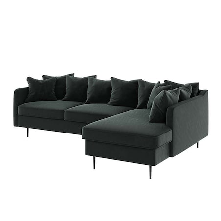 Esme Sofa narożna - ciemnoszara