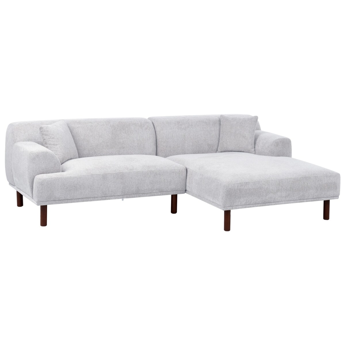 Sofa narożna lewostronna HOLT Jasnoszary Lewostronny