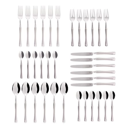 Sztućce Cuba komplet dla 6 osób 36 części, 44 x 33 x 6 cm