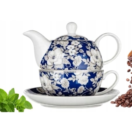 FILIŻANKA + DZBANEK NA HERBATĘ ZIOŁA na prezent urodziny imieniny upominek