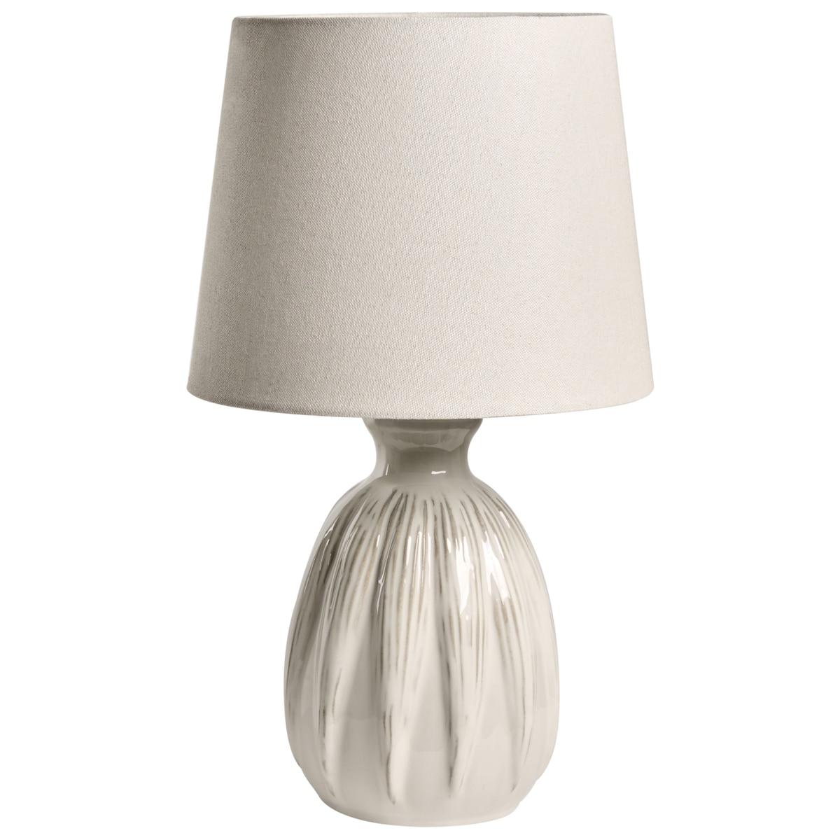 Lampa stołowa AGUAN Ceramika Jasnobeżowy