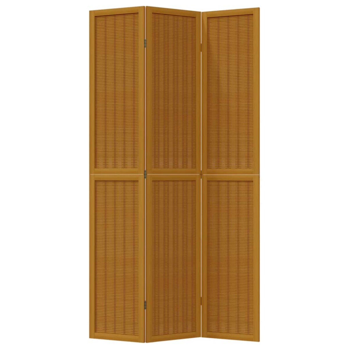 vidaXL Parawan pokojowy, 3-panelowy, lite drewno paulowni
