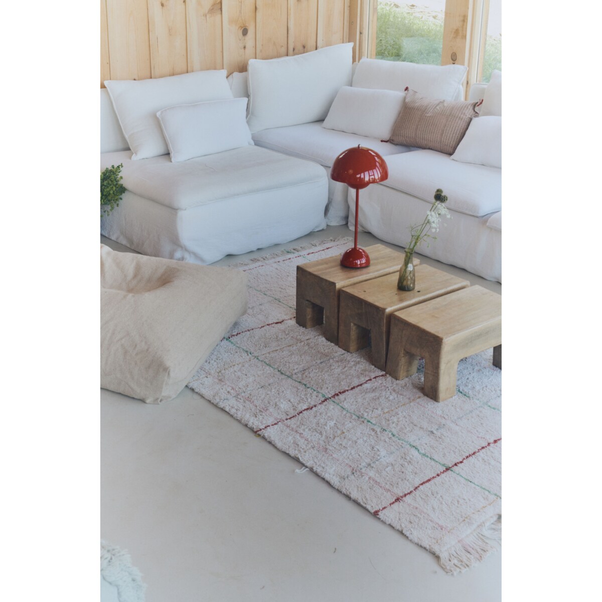 Lorena Canals - Dywan bawełniany Kolorowe Linie 140 x 200 cm, Farm