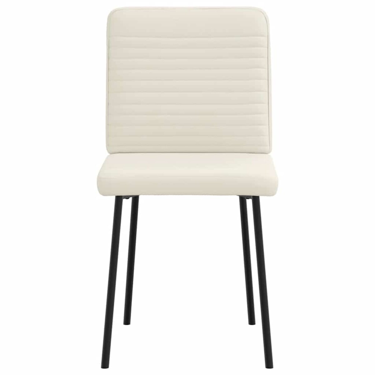 vidaXL Krzesła stołowe, 4 szt., kremowe, obite aksamitem