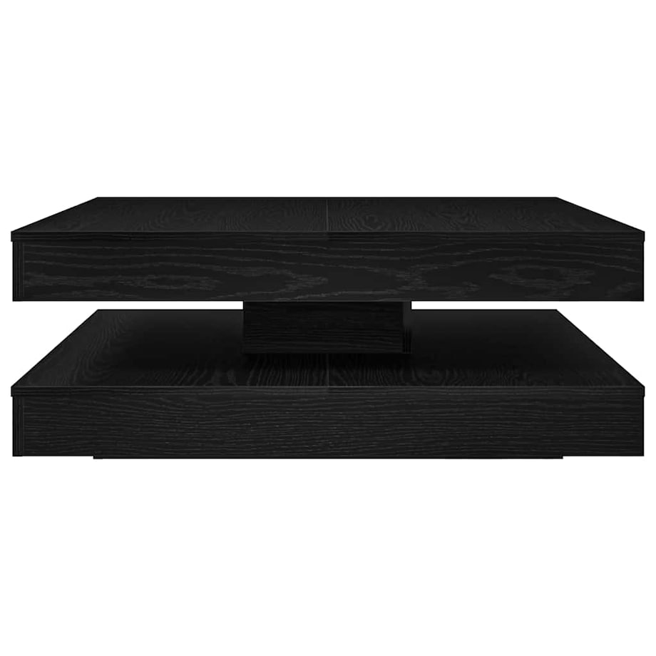 vidaXL Stolik kawowy obrotowy 360 stopni czarny dąb 90x90x34,5 cm