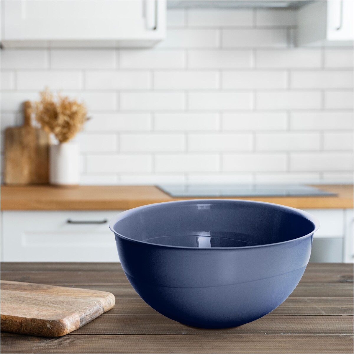 Miska Plastikowa Okrągła Kuchenna Zestaw Misek 3 Szt. Misa Ciemnoszara