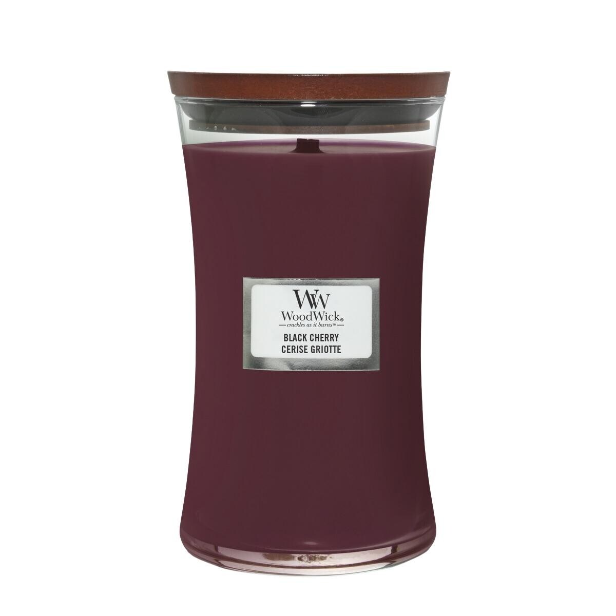 WoodWick świeca duża BLACK CHERRY