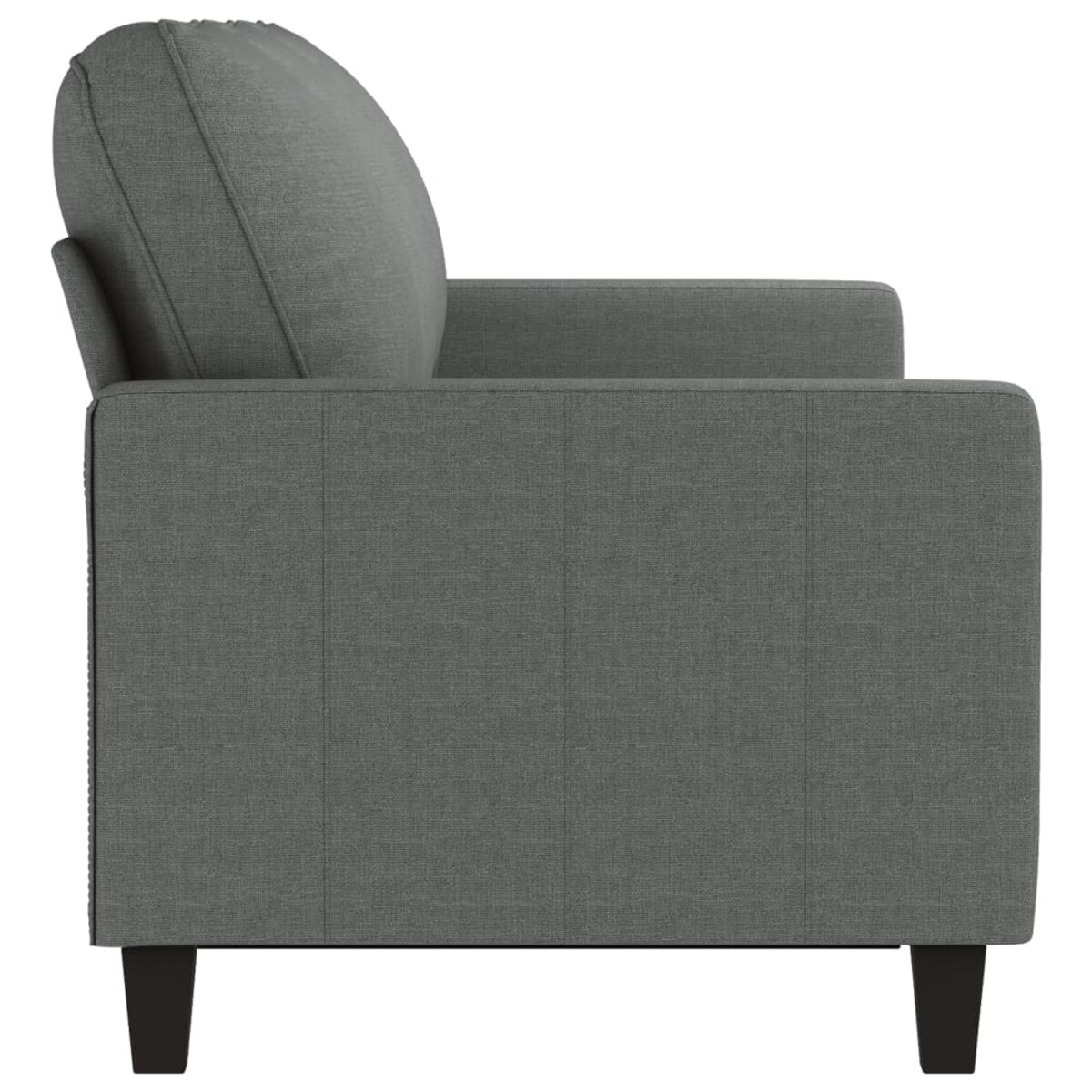 vidaXL Sofa 3-osobowa, ciemnoszara, 180 cm, tapicerowana tkaniną