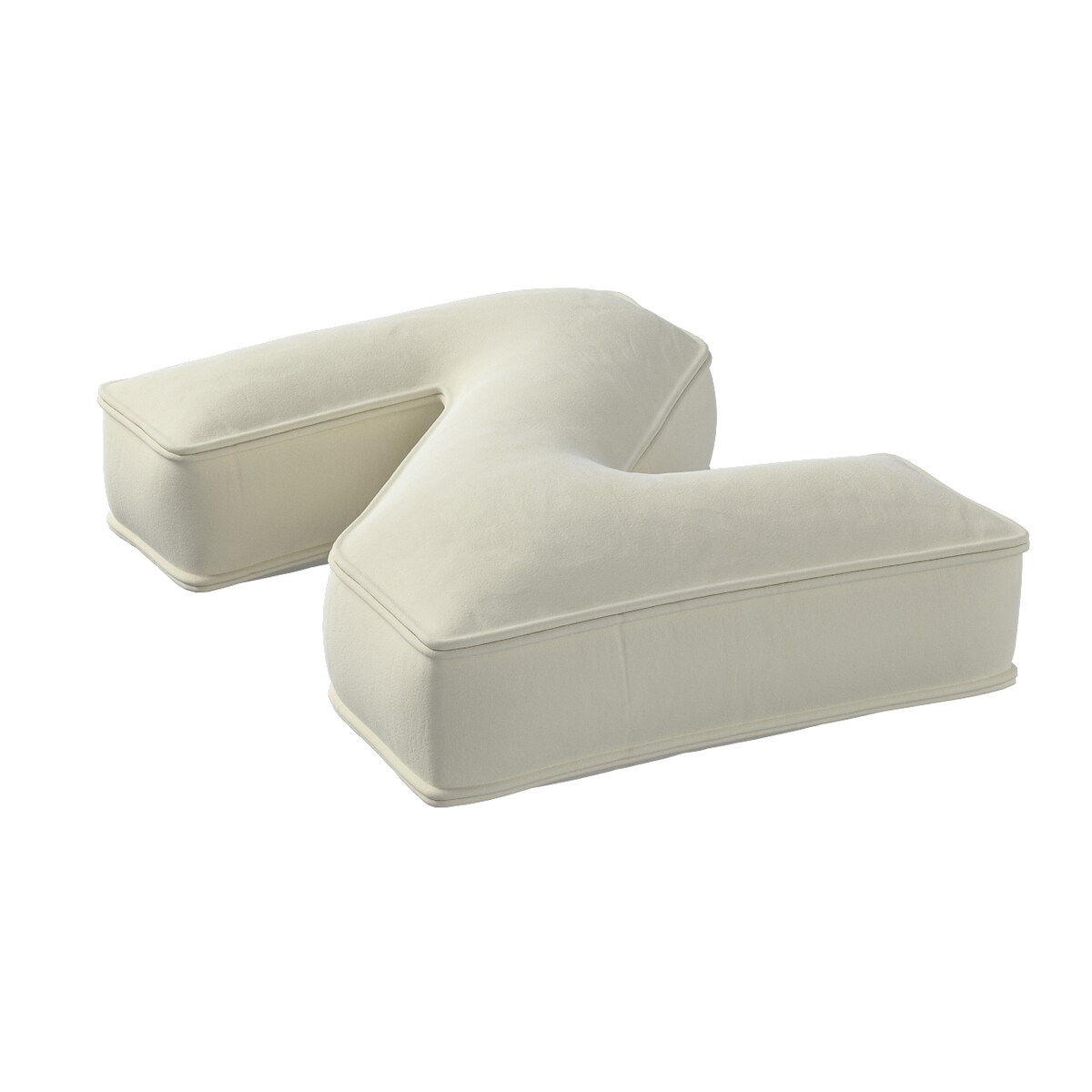 Poduszka literka Z, śmietankowa biel, 35x40cm, Posh Velvet