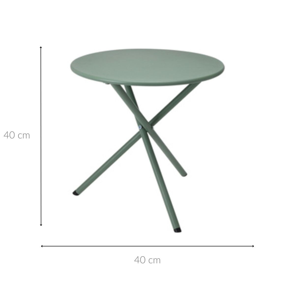 Metalowy stolik ogrodowy, Ø 48 cm