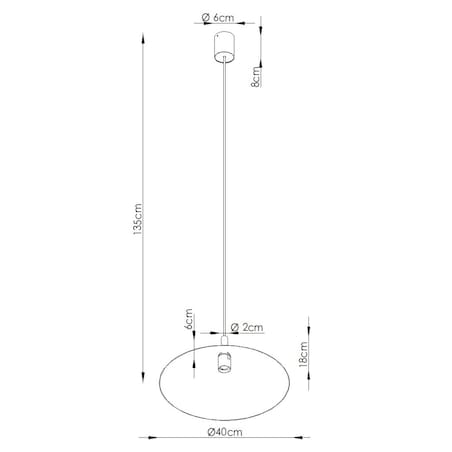 Lampa wisząca NOX 40 burgund