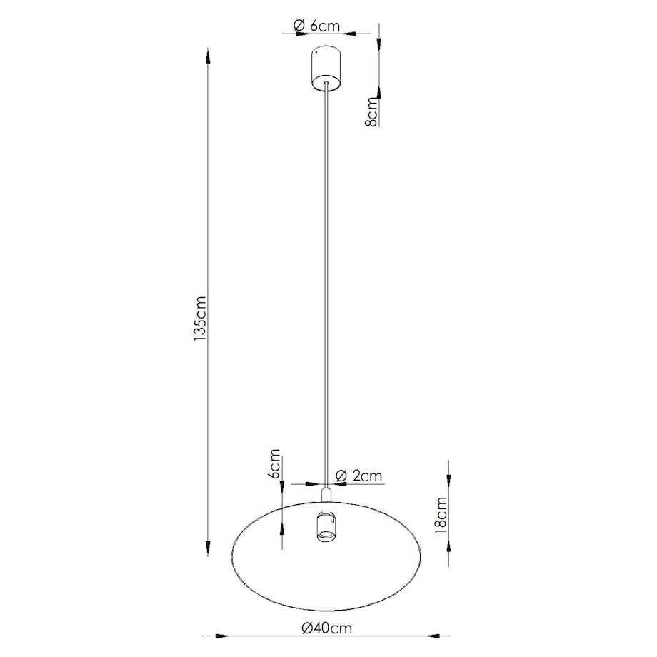Lampa wisząca NOX 40 burgund