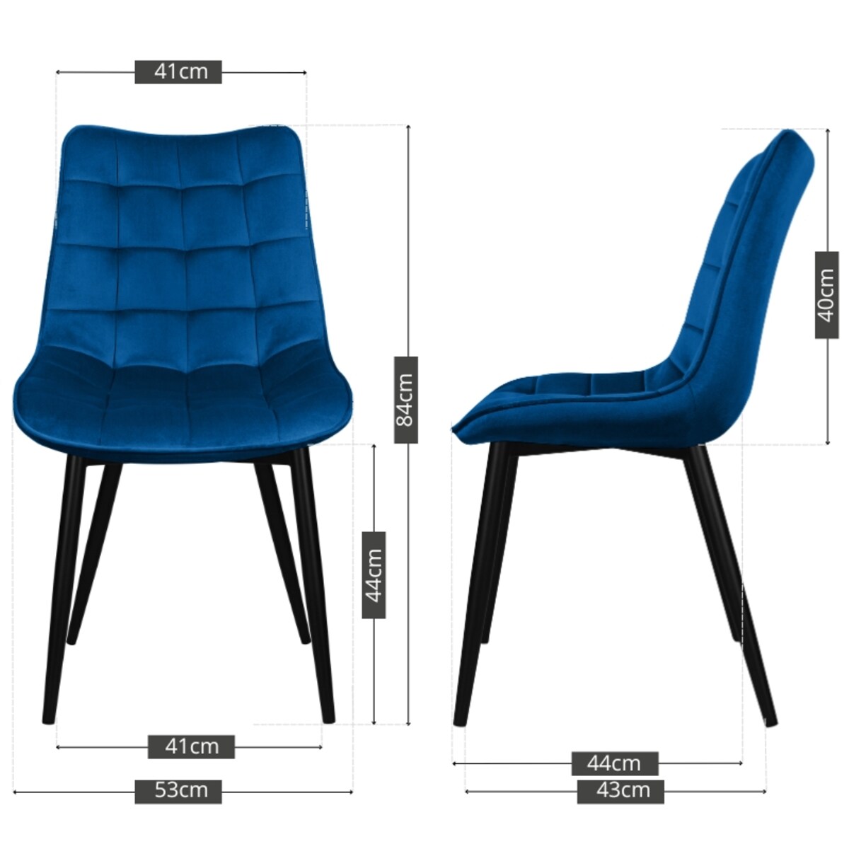 Krzesło tapicerowane welurowe pikowane do salonu jadalni