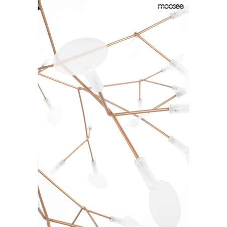 Lampa wisząca Flora MSE010100200 LED 23,W do sypialni złota