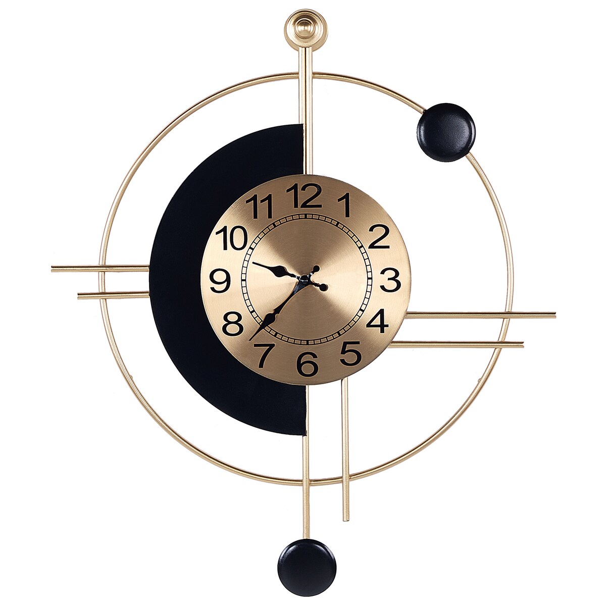 Zegar ścienny ALLOGNY 59 cm Metal Złoty
