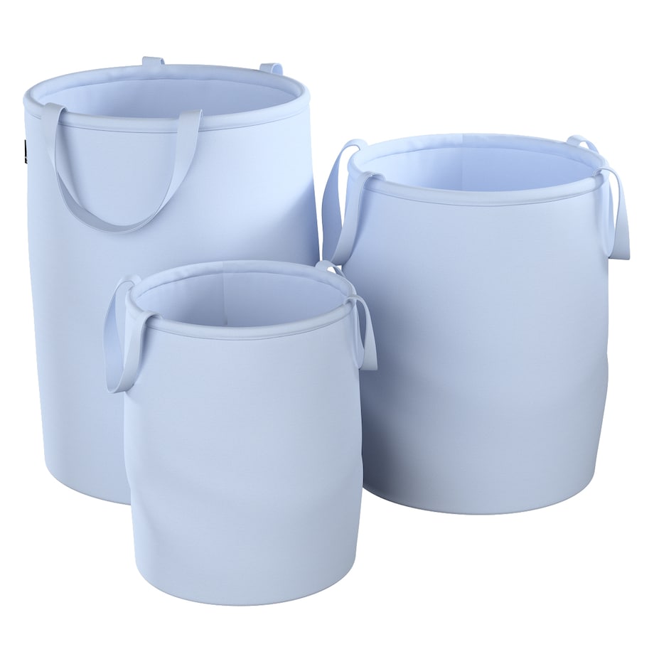 Kosz na zabawki Tobi, pastelowy niebieski, 40x60cm, Happiness