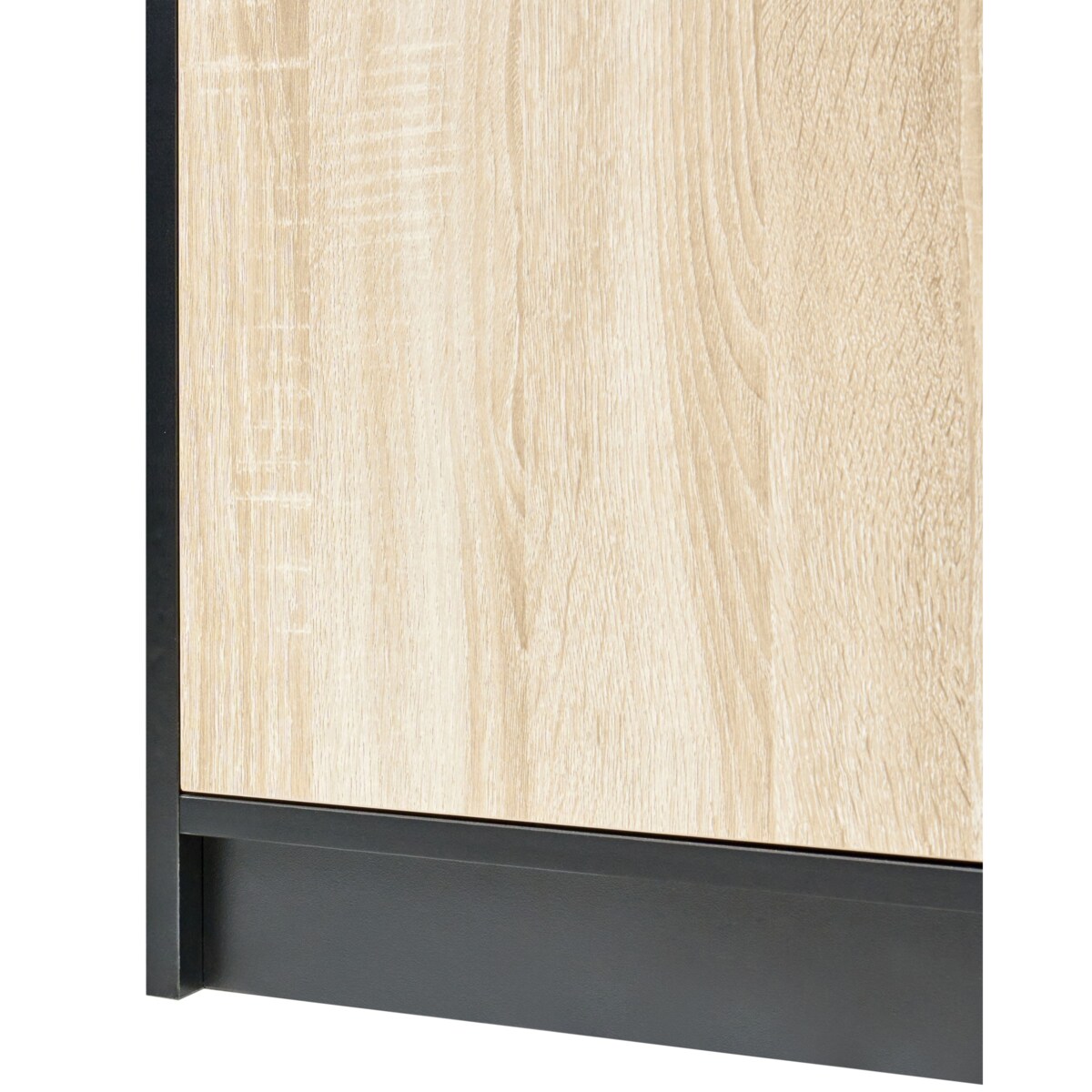 Regał 2-drzwiowy ZEHNA Brązowy/ czarny