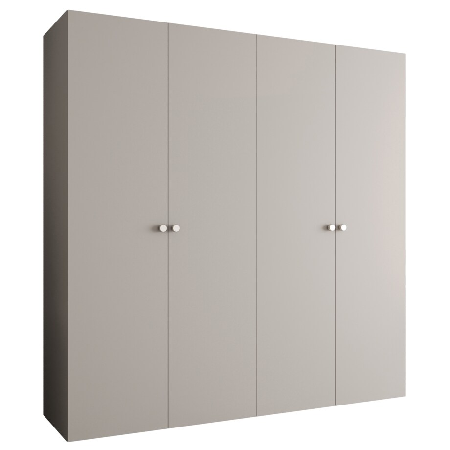 Szafa uchylna otwierana PARMA 1 200 wys. 202 cm Kaszmir + u. Srebrny