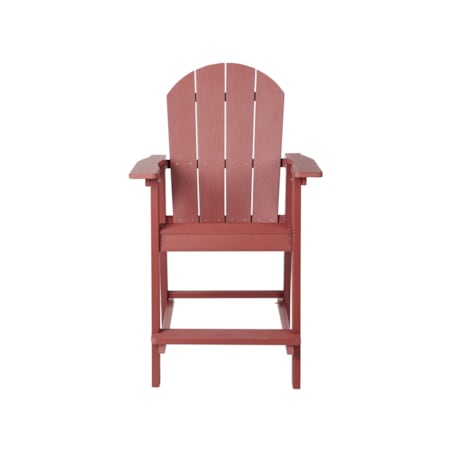 Zestaw mebli balkonowych Materiał syntetyczny Czerwony ADIRONDACK