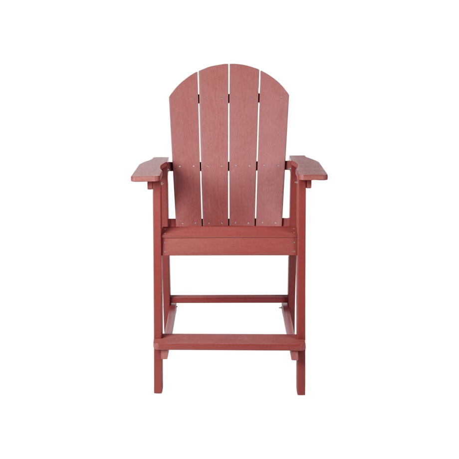 Zestaw mebli balkonowych Materiał syntetyczny Czerwony ADIRONDACK