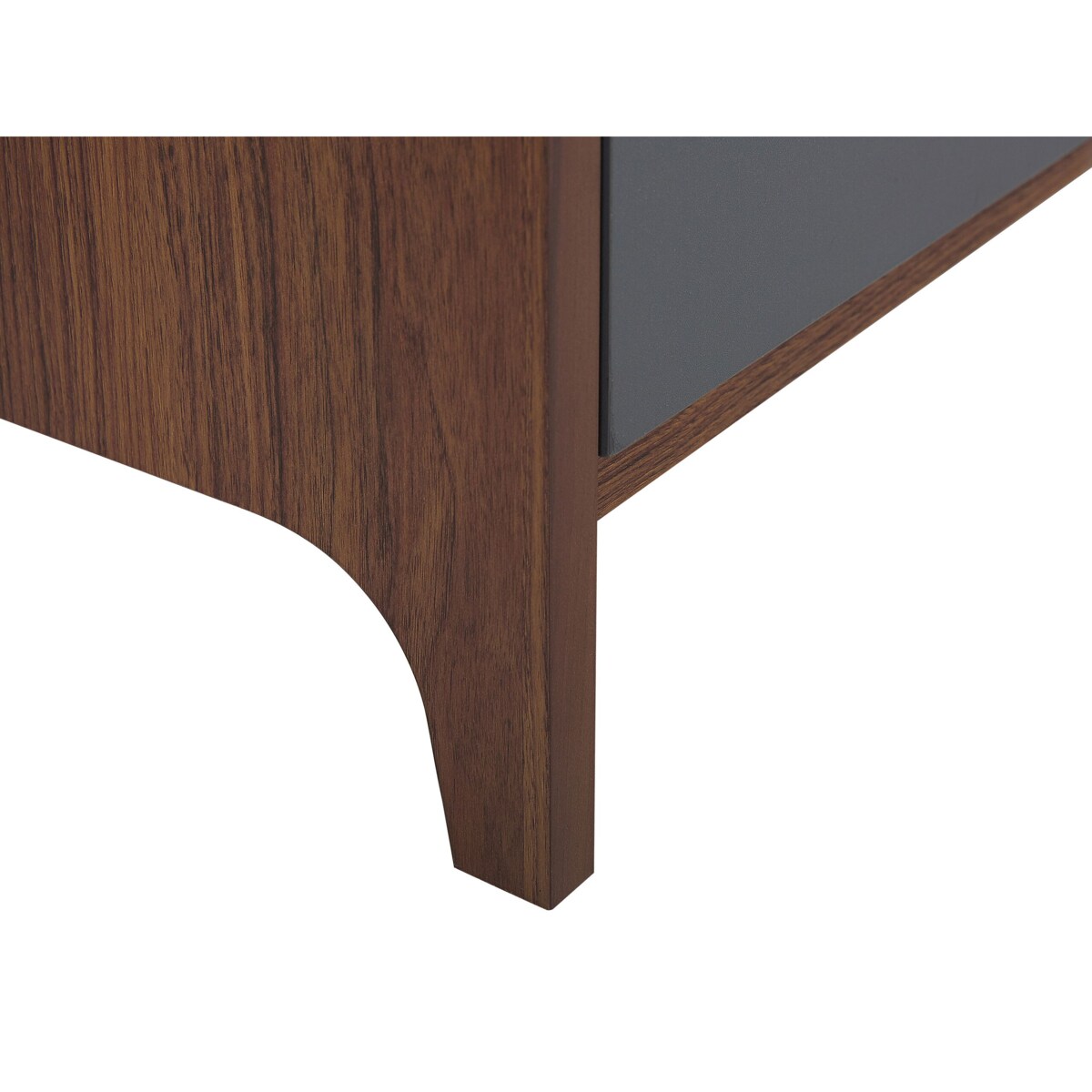 Szafka trzydrzwiowa ciemne drewno z szarym MEDFORT