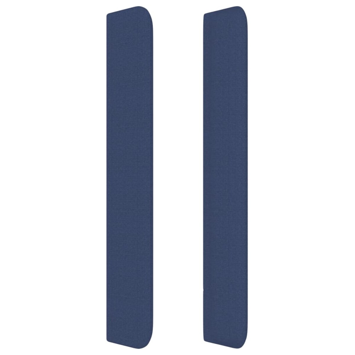 vidaXL Zagłówek uszak, niebieski, 183x16x118/128 cm, tkanina