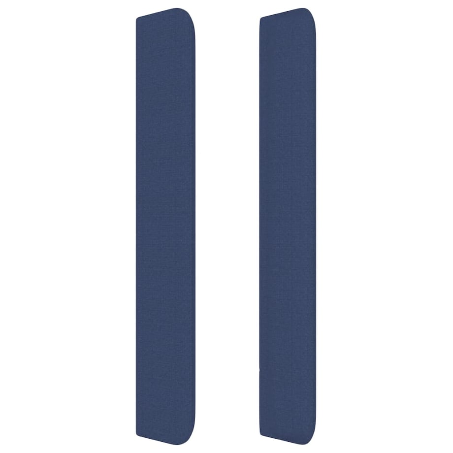 vidaXL Zagłówek uszak, niebieski, 183x16x118/128 cm, tkanina