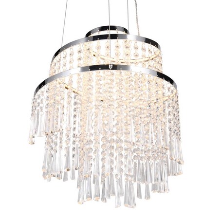 Kryształowy żyrandol Pomp R37341106 RL Light LED 30W 2700-6500K przezroczysty chrom