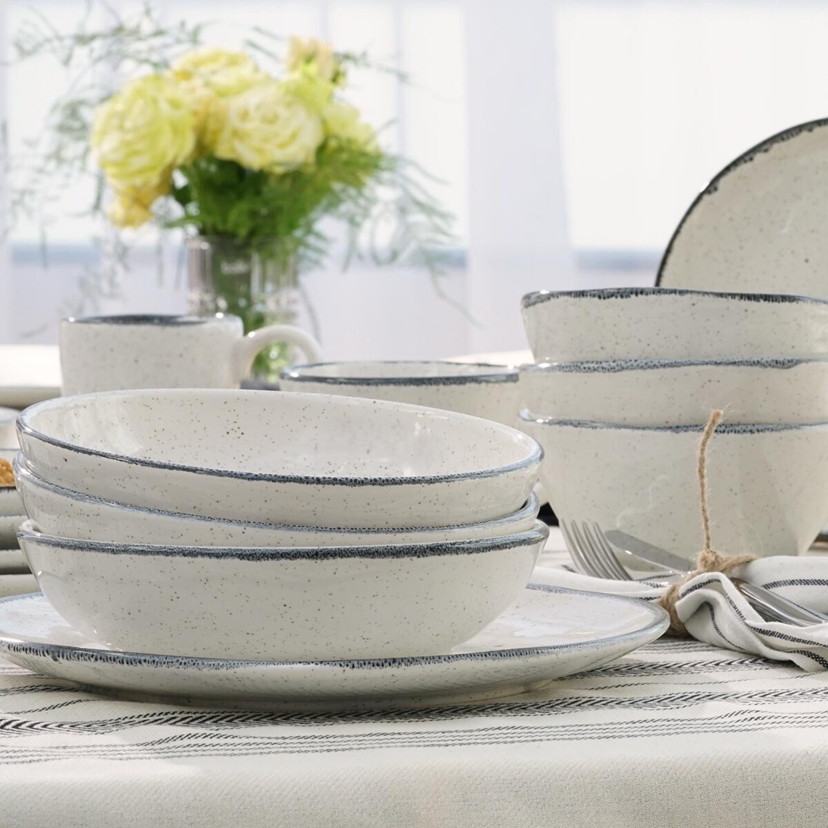 VILLA ITALIA Talerz głęboki 19,5 cm VANILLA