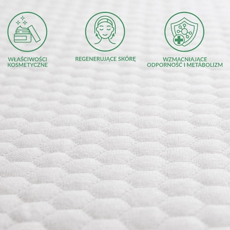 Ochraniacz na materac wodoodporny, rozmiar 80x200 pikowany SOFT-TOUCH kolor biały