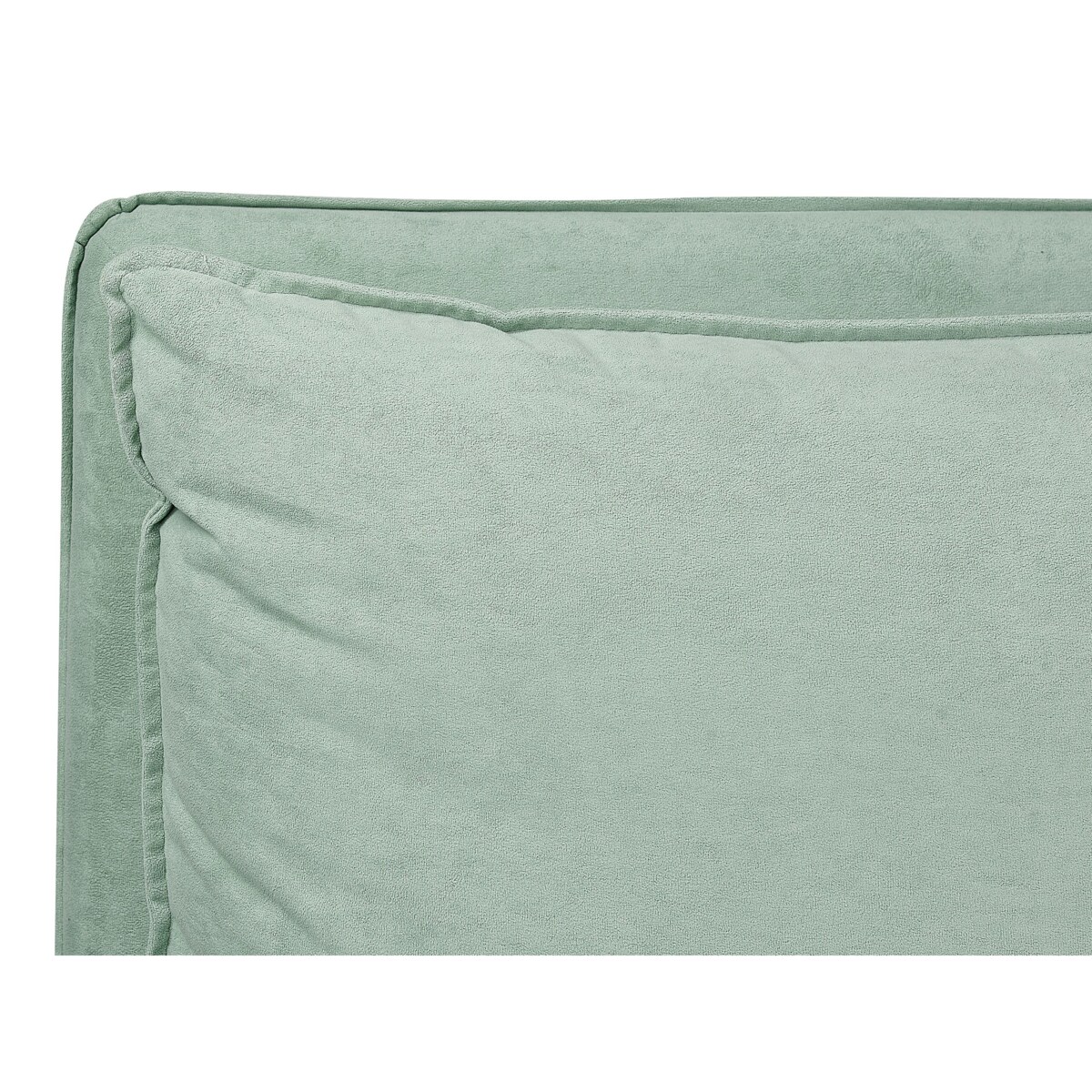 Łóżko z pojemnikiem welurowe 180 x 200 cm zielone BAJONNA