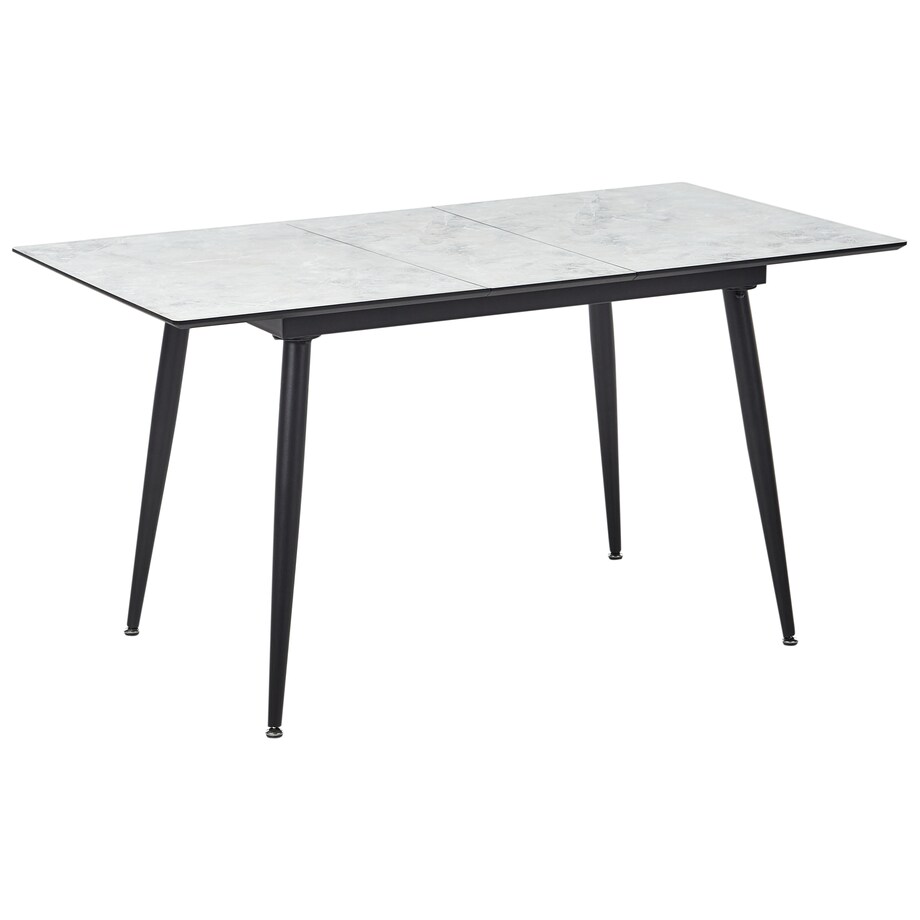 Stół do jadalni EFTALIA Biały marmur 120/150 cm 80 cm