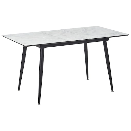 Stół do jadalni EFTALIA Biały marmur 120/150 cm 80 cm