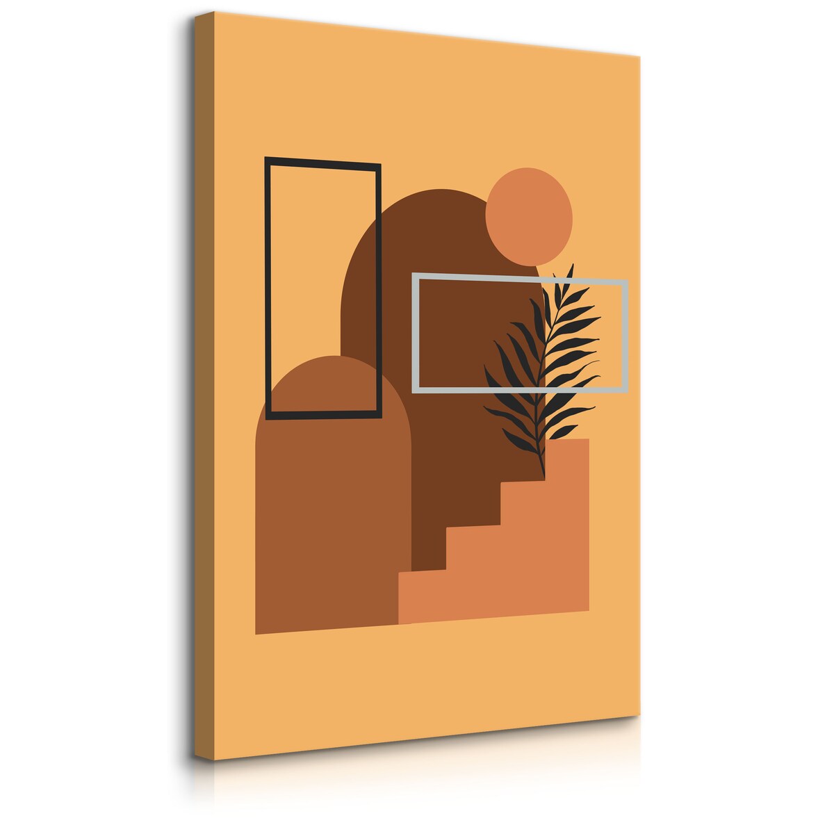 Obraz Rośliny Zachód Słońca Boho 80x120cm