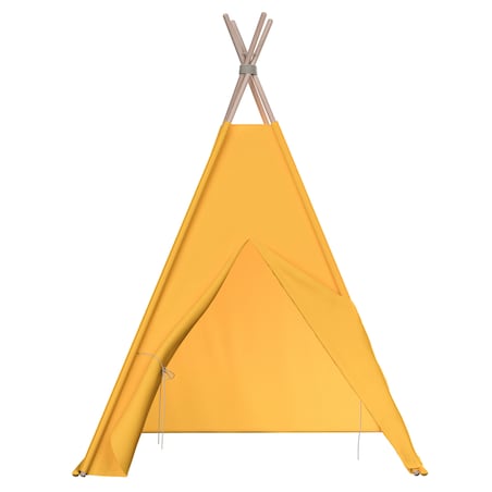 Tipi, słoneczny żółty, 110 x 110 x 155 cm, Happiness
