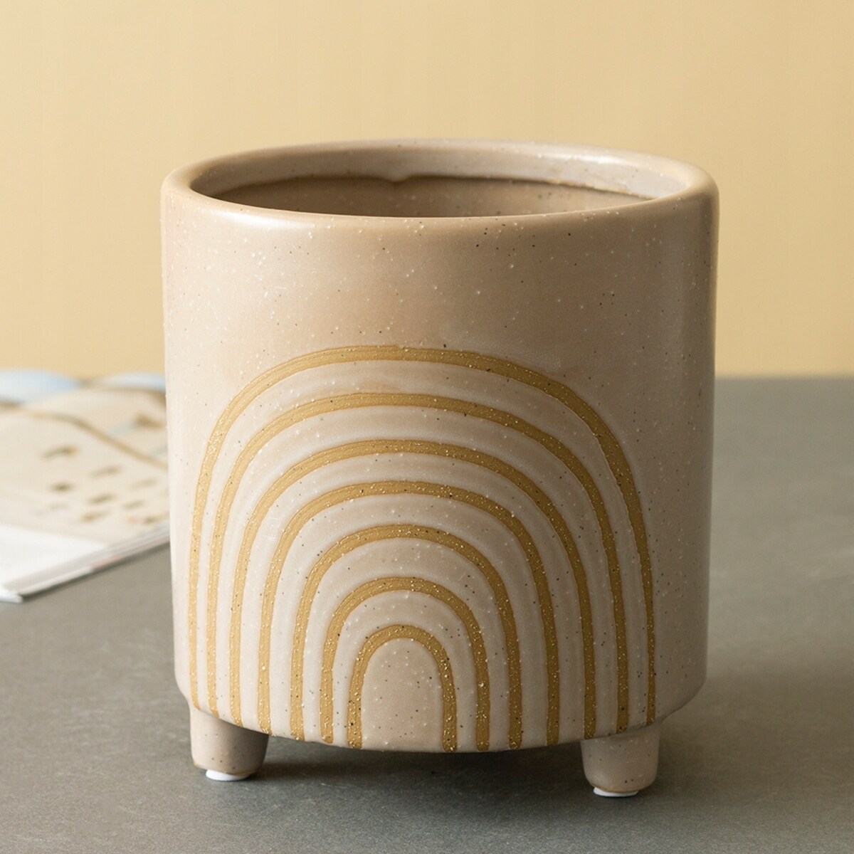 DONICA RAINBOW ceramiczna beżowa śr. 13cm