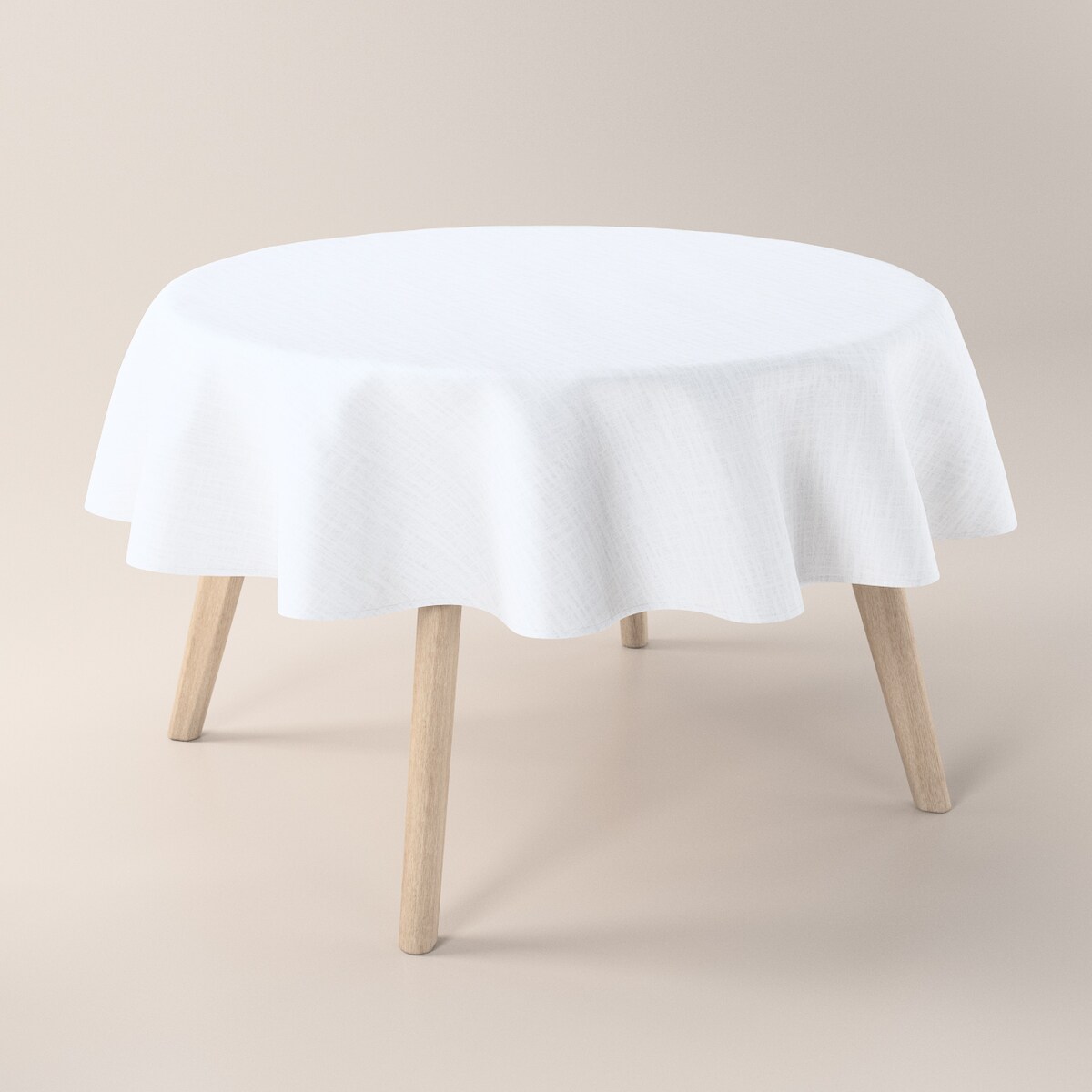 Obrus okrągły 160x160 biały