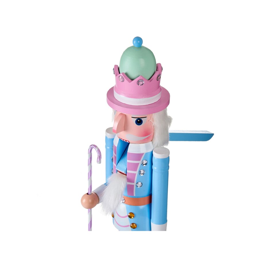 Figurka dekoracyjna HARKAN Dziadek do orzechów 50 cm Niebieski