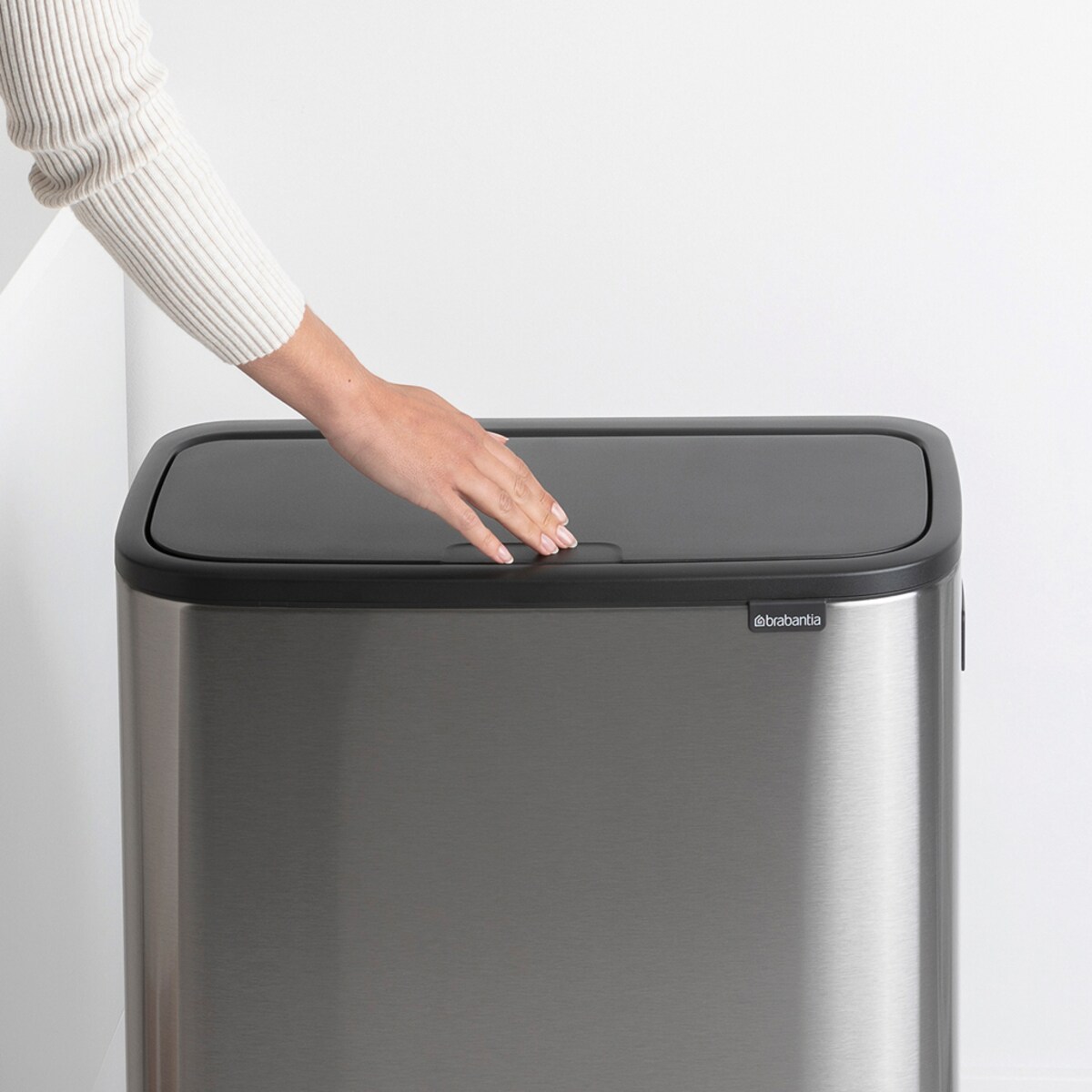 Kosz na śmieci Touch Bin Bo 2x30l Stalowy mat 130649