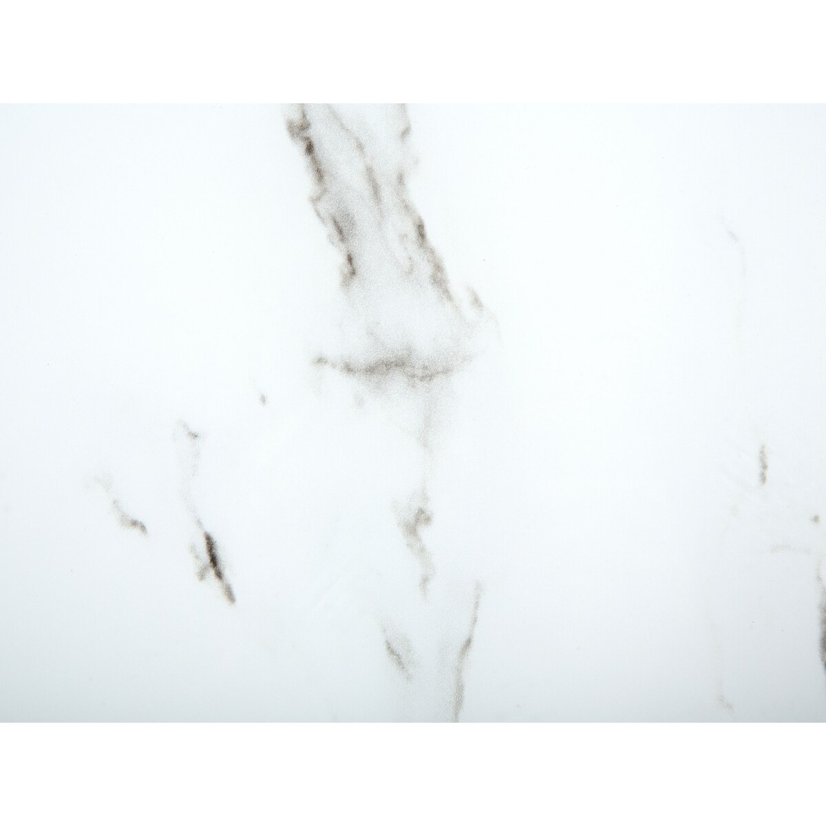 Stolik kawowy QUINCY Szkło hartowane Marmur/ srebrny