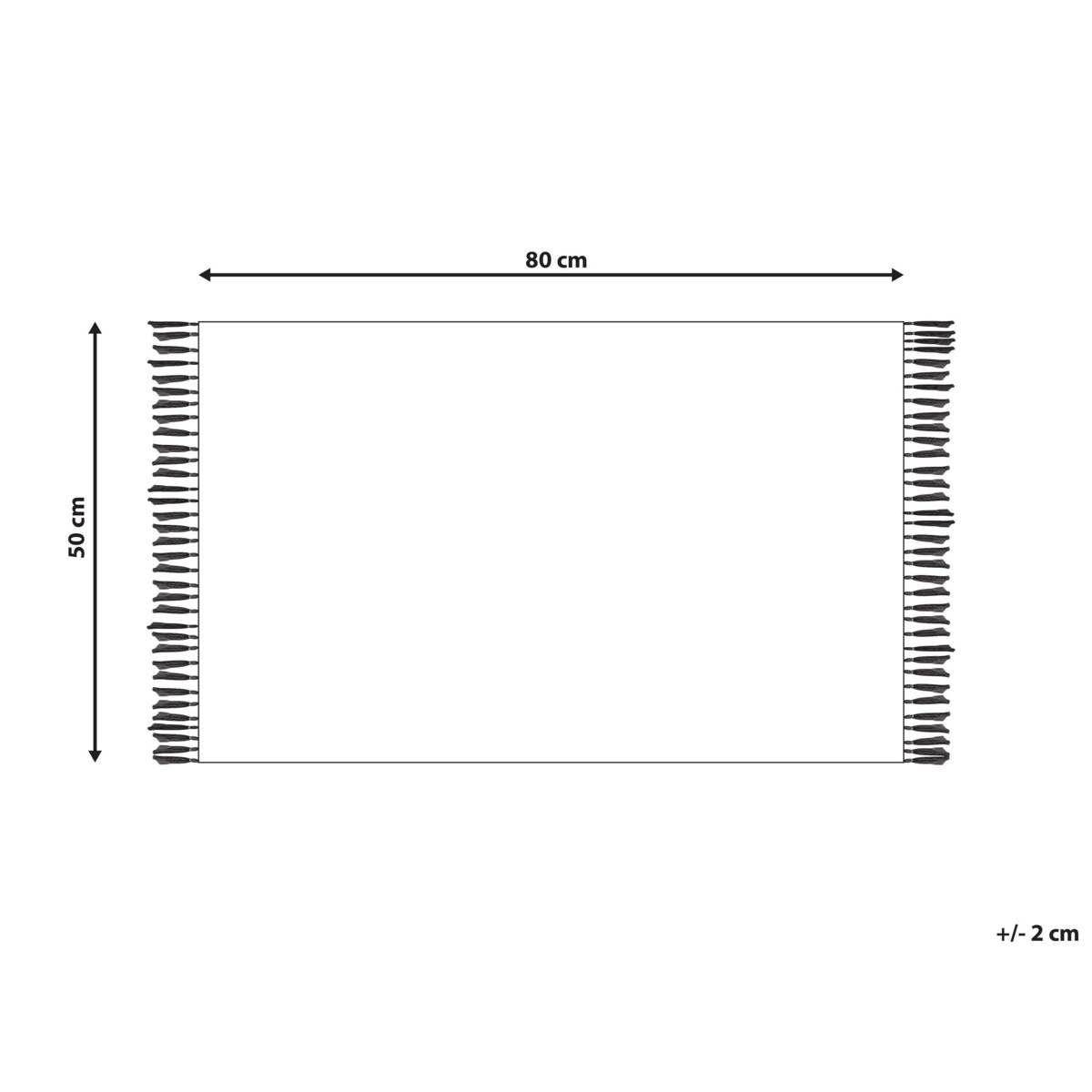 Dywan z juty 50 x 80 beżowy ALADAG