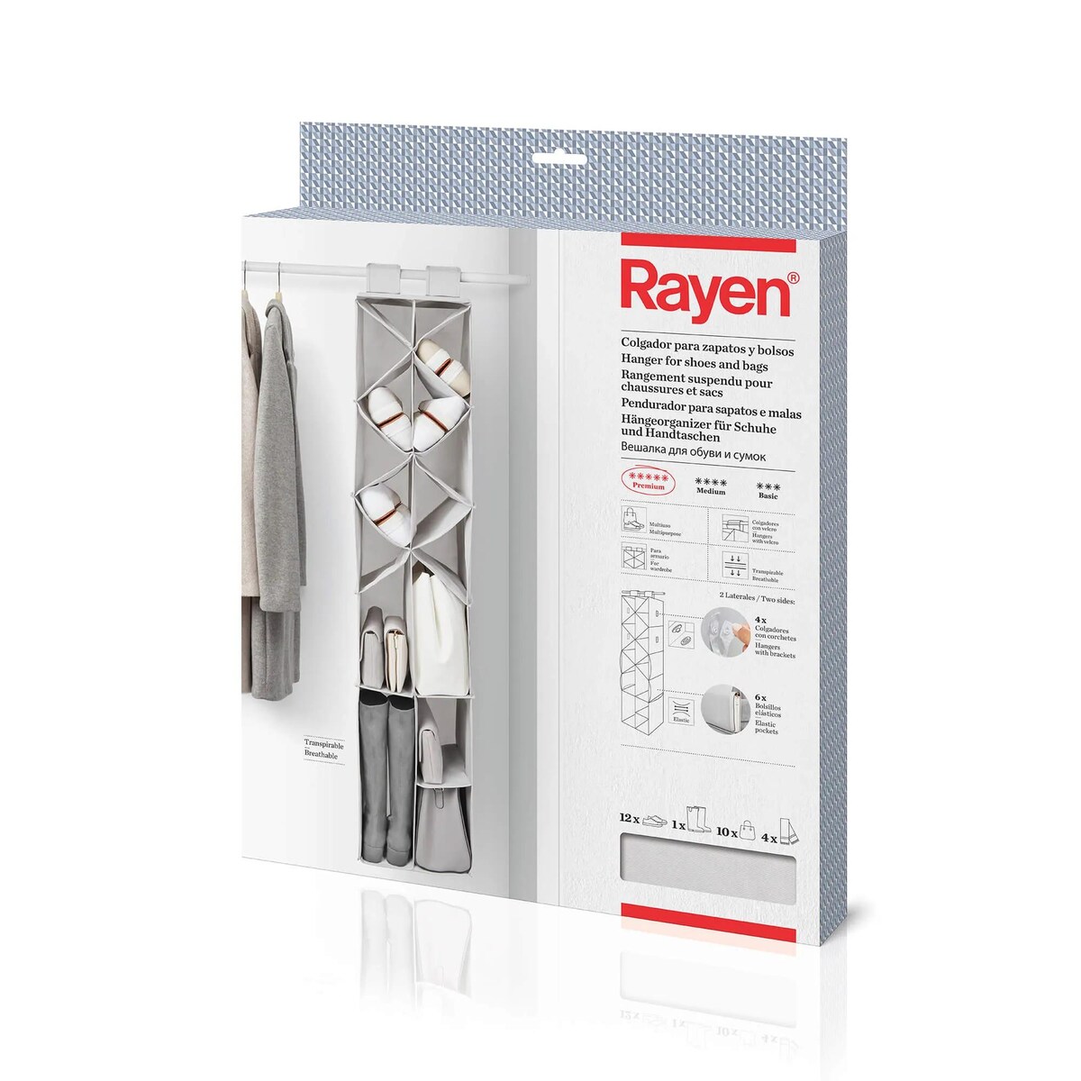 Organizer do szafy na buty i torebki Rayen