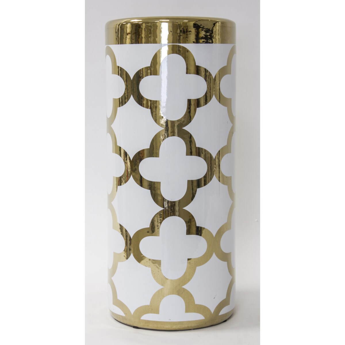 Parasolnik porcelanowy 46x20 cm CHADUR biały